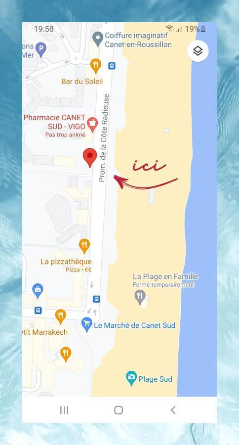 Studio Cozy En Bord De Plage Avec Vue Mer Et Wifi Canet-en-Roussillon Εξωτερικό φωτογραφία